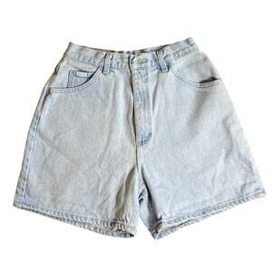 Vintage 80s Lee Mom Jeans High Waist Shorts Light Wash Denim - Size 12Med